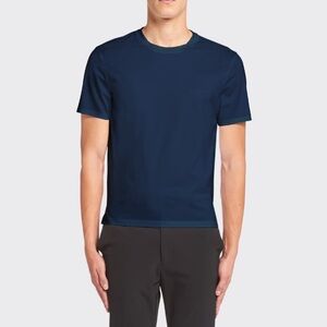 NWT Prada Navy Blue Stretch cotton T-shirt XL made in Italy